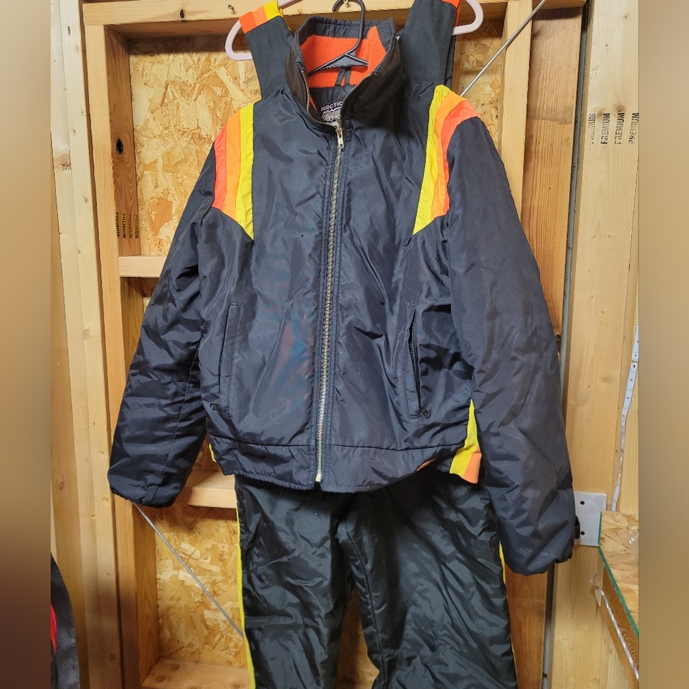 Vintage Arctic Cat Snow Jacket And Pants Size Large Tall Womans